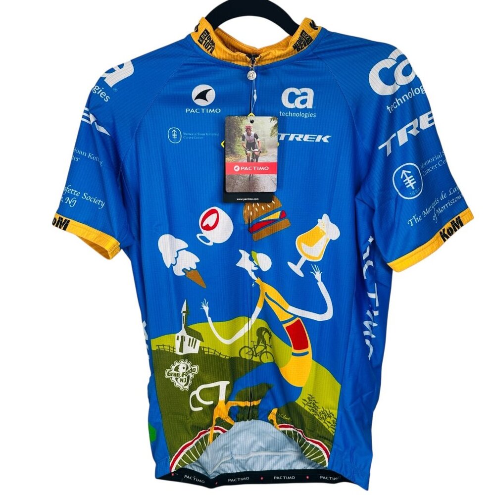 Pactimo Trek Mens Cycling Jersey Gran Fondo NJ Cycle Size L